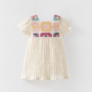 Zara CROCHET TEXTURED DRESS